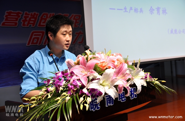 2015年度皖南電機生產標兵發言 2015年度皖南電機生產標兵發言